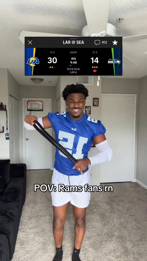 The Rams putting belt to AZZ😱‼️

#rams #joshsmoore #sports #football #nfl