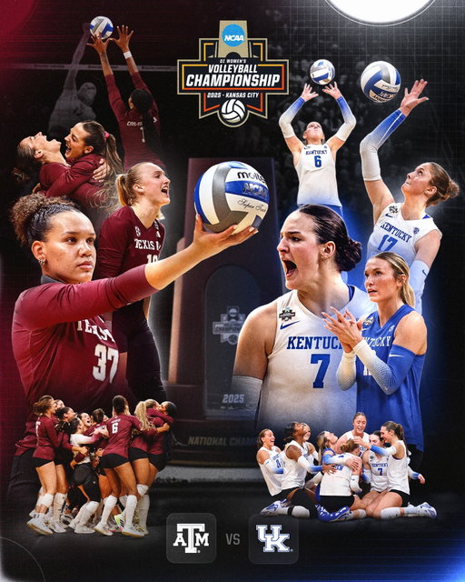 🏆 The National Championship 🏆

(3) @aggievolleyball 🆚 (1) @kentuckyvolleyball 
📆 Sunday, December 21
⏰ 3:30 PM ET
📺 ABC

#NCAAWVB