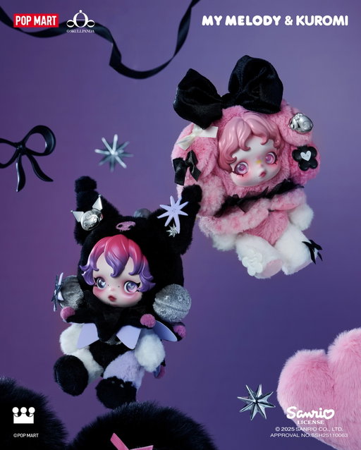 Sweet, edgy, and unmistakably 𝐒𝐊𝐔𝐋𝐋𝐏𝐀𝐍𝐃𝐀. With 𝐊𝐔𝐑𝐎𝐌𝐈 and 𝐌𝐘 𝐌𝐄𝐋𝐎𝐃𝐘, two moods emerge—dark charm and soft warmth, all from the same spirit. 🖤💗

𝐒𝐊𝐔𝐋𝐋𝐏𝐀𝐍𝐃𝐀 × 𝐊𝐔𝐑𝐎𝐌𝐈 𝐏𝐥𝐮𝐬𝐡
𝐒𝐊𝐔𝐋𝐋𝐏𝐀𝐍𝐃𝐀 × 𝐌𝐘 𝐌𝐄𝐋𝐎𝐃𝐘 𝐏𝐥𝐮𝐬𝐡
𝐑𝐞𝐥𝐞𝐚𝐬𝐞 𝐝𝐚𝐭𝐞: 𝐃𝐞𝐜.𝟐𝟔𝐭𝐡.𝟐𝟎𝟐𝟓

To determine the local release time, please refer to the local POP MART account or channel in each respective country or region.

#POPMART #SKULLPANDA #THETASKULLPANDA #Kuromi #MyMelody #plush #furry #soft #edgy #trendy #arttoy