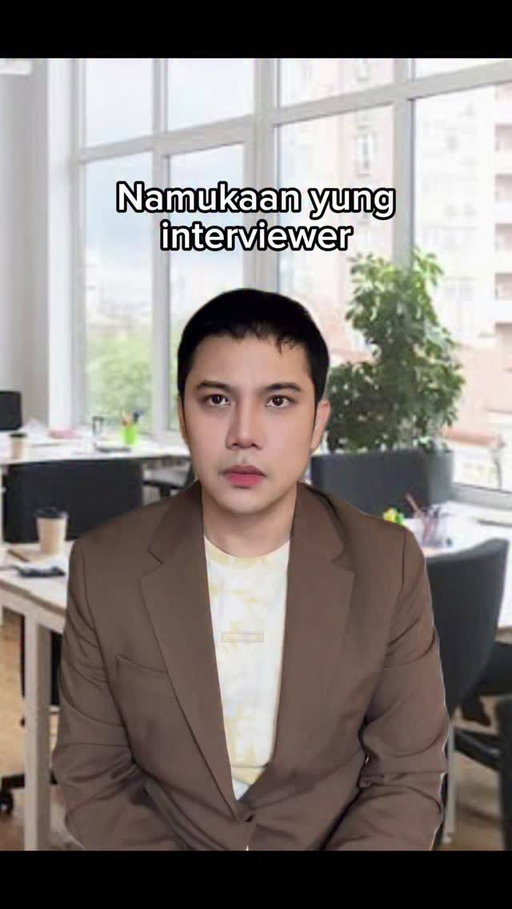 Namukaan mo yung interviewer mo