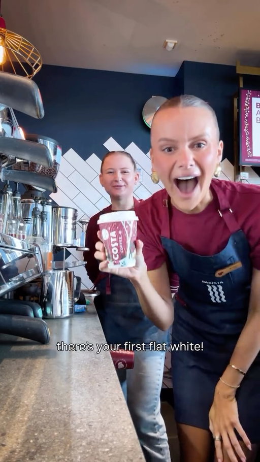 Ad. IT’S TIIIIIIIIIIIIIIME! 😍You guys know how much I love my @costacoffee ☕️

But it’s not just the coffee (although… obsessed), it’s the people. My local Costa baristas have become such a big part of my daily routine, always spreading positivity with the sweetest little notes on my cups 🥹

So when Costa invited me behind the counter to help share some festive cheer and write a few positive notes of my own… I obviously said yes! So, let’s spread a little joy today! ✨