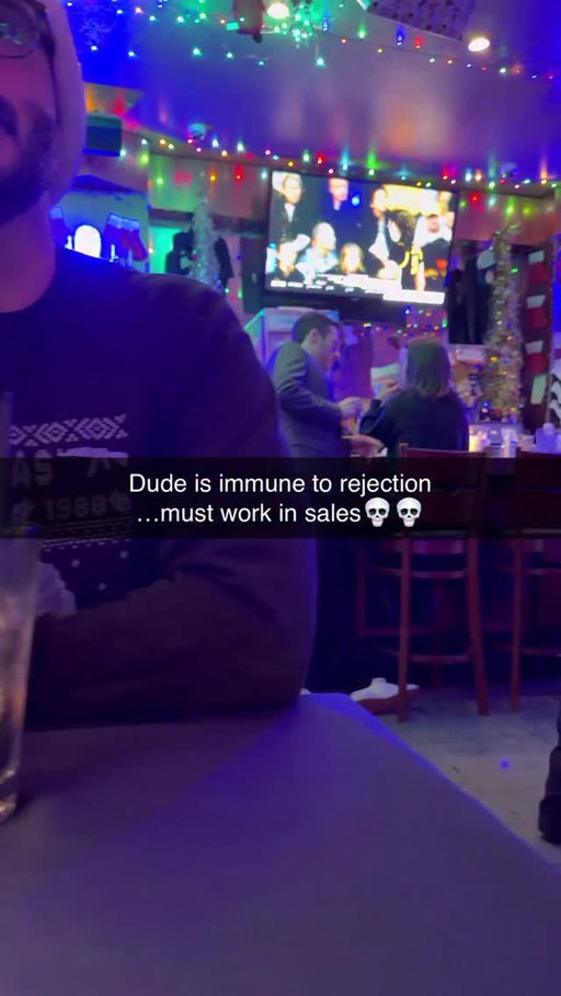 Bro hitting on women like he needs to hit quota