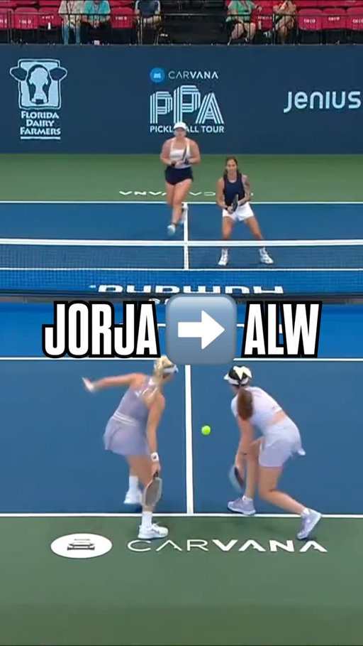 First look at Anna Leigh Waters & Jorja Johnson and they’re already closing out points with style 🤝