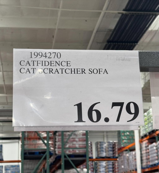 🐾 New at Costco! 🐾
The CATFIDENCE Cat Scratcher Sofa (Item 1994270) has arrived and it’s the purr-fect upgrade for your kitty 😻

Designed like a mini sofa to satisfy scratching instincts and help save your real furniture. Stylish, functional, and cat-approved ✔️

📍 New item spotted at Costco Tukwila, WA (availability may vary)
.

😔 Unfortunately this item is not found on Costco.com! 
.
#CostcoFinds #NewAtCostco #CatConfidence #CatScratcher #costcodeals