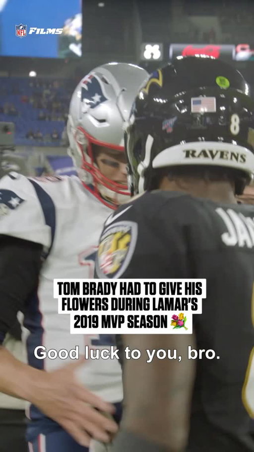 Tom Brady knew that Lamar was special.

NEvsBAL– Sunday 8:20pm ET on NBC
Stream on #NFLPlus + Peacock