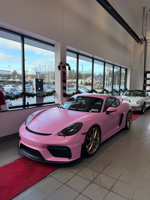 Look who decided to stop in today... This bubble gum pink GT4 bringing attitude and performance in a package that can't be ignored. 🩷
-
-
-
 #PorscheGT4 #BubbleGumPink #CarEnthusiast #PerformanceCars #CarSpotting #PorscheLove #Gt4rs #911 #porsche #limited #cars #automotive