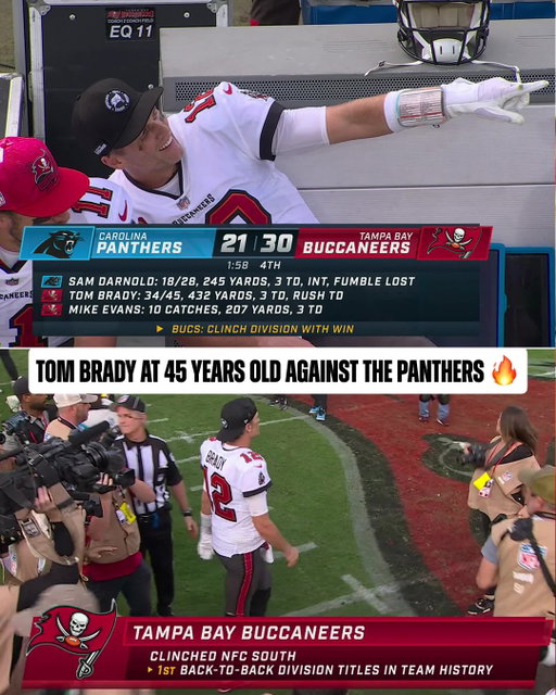 45-year-old @tombrady was slingin’ it 🐐

TBvsCAR– Sunday 1pm ET on FOX/FOX One
watch.nfl.com