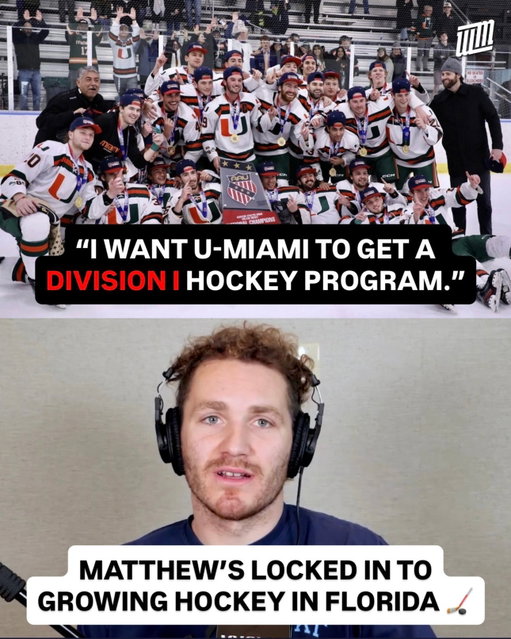 Matthew is ALL in for growing hockey in Florida 🌴