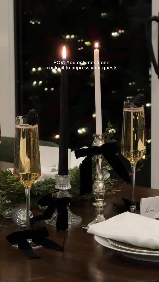 The St-Germain Royale is the only cocktail you need to impress your guests this holiday season

The serve of the season only calls for 3 ingredients 🥂✨

¾ oz St-Germain

5-6 oz of Champagne

Blackberry to garnish

@stgermaindrinks #StGermainPartner