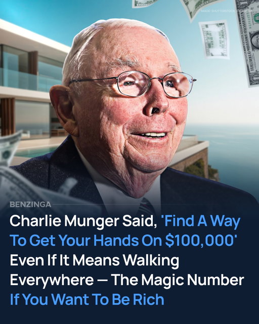 Charlie Munger believed wealth isn’t built through shortcuts, but by clearing key thresholds. His most famous benchmark was the first $100,000. In the 1990s, he bluntly said, “The first $100,000 is a b****, but you gotta do it,” emphasizing how hard — and critical — that initial accumulation is.

Munger argued that once you reach that level, momentum and compounding begin to work in your favor. Until then, progress feels slow and constrained. That’s why he stressed extreme discipline early on, even saying he didn’t care how someone did it, as long as they found a way to reach that first milestone.

Adjusted for inflation, $100,000 then is roughly $200,000 today, but the principle remains the same: the first meaningful pool of capital is the hardest to build, and everything afterward becomes easier. As Munger later put it, “You only have to get rich once.”

Before becoming Warren Buffett’s longtime partner, Munger built wealth through real estate and law, valuing cash flow, patience, and long-term thinking. That mindset still applies today, with real estate remaining a common path for building early financial momentum — even without buying property outright.