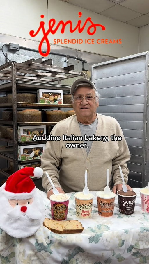 Thank you @jenisicecreams! Nonno Mike loved your holiday flavors! Of course, panettone was the winner 👑🎄🎅🏻 #columbus #bakery #ohio #jenis #bread