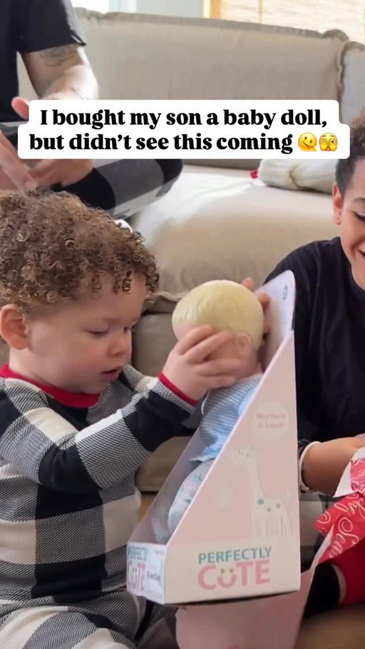 just your typical Xmas morning custody battle🤣 I bought him this baby doll last year to prepare him for his little baby sibling that was on the way. 

I just didn’t clarify that when I posted since I didn’t share the pregnancy at all lol. So some people were catastrophically upset about this gift 🤪 

but I’ll say the babydoll was the best, most used gift all year lol. Plus it prepared him to be such a great big brother🥹🥲 so this is your sign to buy the baby doll.

I guess this is what raising future great dads looks like 🥹  And I’m fully in my ✨grandma era✨I love it here!😂🫶🏽