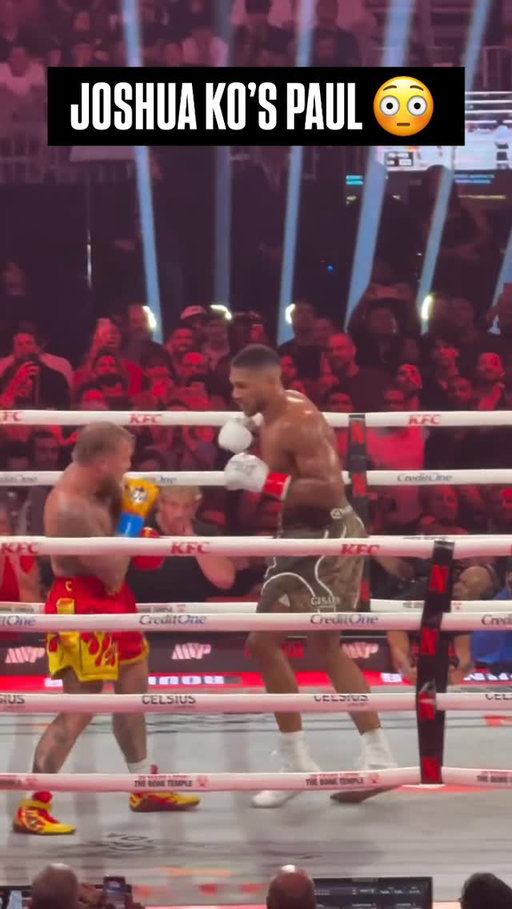 Anthony Joshua Defeats Jake Paul via TKO Rd 6 

#JakeJoshua