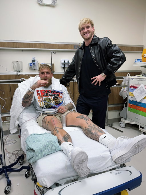 Proud brother of an absolute warrior, broke his jaw but can’t break his spirit @jakepaul