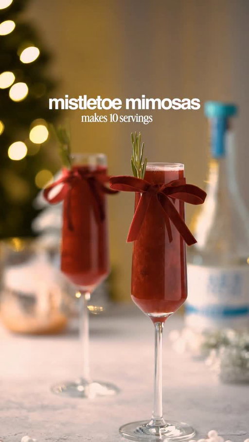 These Mistletoe Mimosas are light, festive, and perfect for batching - whether you’re brunching in the morning or toasting with friends all season long 🥂✨

I used @weberranchvodka and it’s honestly the perfect choice for this cocktail. It’s an additive-free vodka made from Blue Weber Agave which gives it an incredibly clean, smooth finish and a taste unlike any vodka you’ve had. That purity lets the fruit and bubbles shine without any harshness and a flavor profile you NEED to try 🤤

🥂 MISTLETOE MIMOSAS 🥂
Makes 10 servings
- 1 cup Weber Ranch Vodka
- 2 cups pomegranate juice
- ½ cup honey syrup
- Top each with sparkling wine

In a pitcher, combine Weber Ranch Vodka, pomegranate juice and honey syrup (equal parts honey & water). I dressed up champagne flutes with festive ribbon and rosemary sprigs for added holiday flare 🎀 Add a few pomegranate arils, pour in your mimosa mixture and top with sparkling wine. 

21+ to enjoy 🍷

#WeberRanchVodka #mimosas #holidays #holidaycocktails #paidpartnership