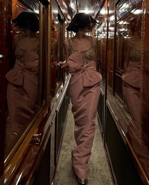 There are extraordinary moments in our lives where we are reminded that magic exists. Like when I boarded the @belmond @vsoetrain carriage last year and stepped back in time to the golden age. As the train kept a quiet rhythm along the tracks from Venice to Paris, we donned our most elegant attire, clinked crystal coupes, dined, laughed, and danced long into the night as jazz softly crooned. The glamor and decadence of this holiday season took me back to that magical 24 hours. Forever grateful for this experience, for the chance to slow down, to indulge in the grandeur of the 1920s with my boys, and above all, to dream.