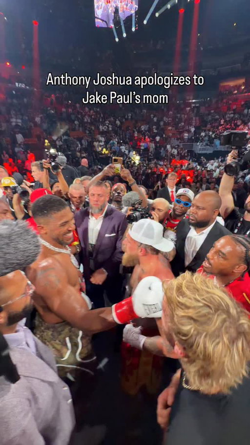 Anthony Joshua gives respect to Jake Paul
