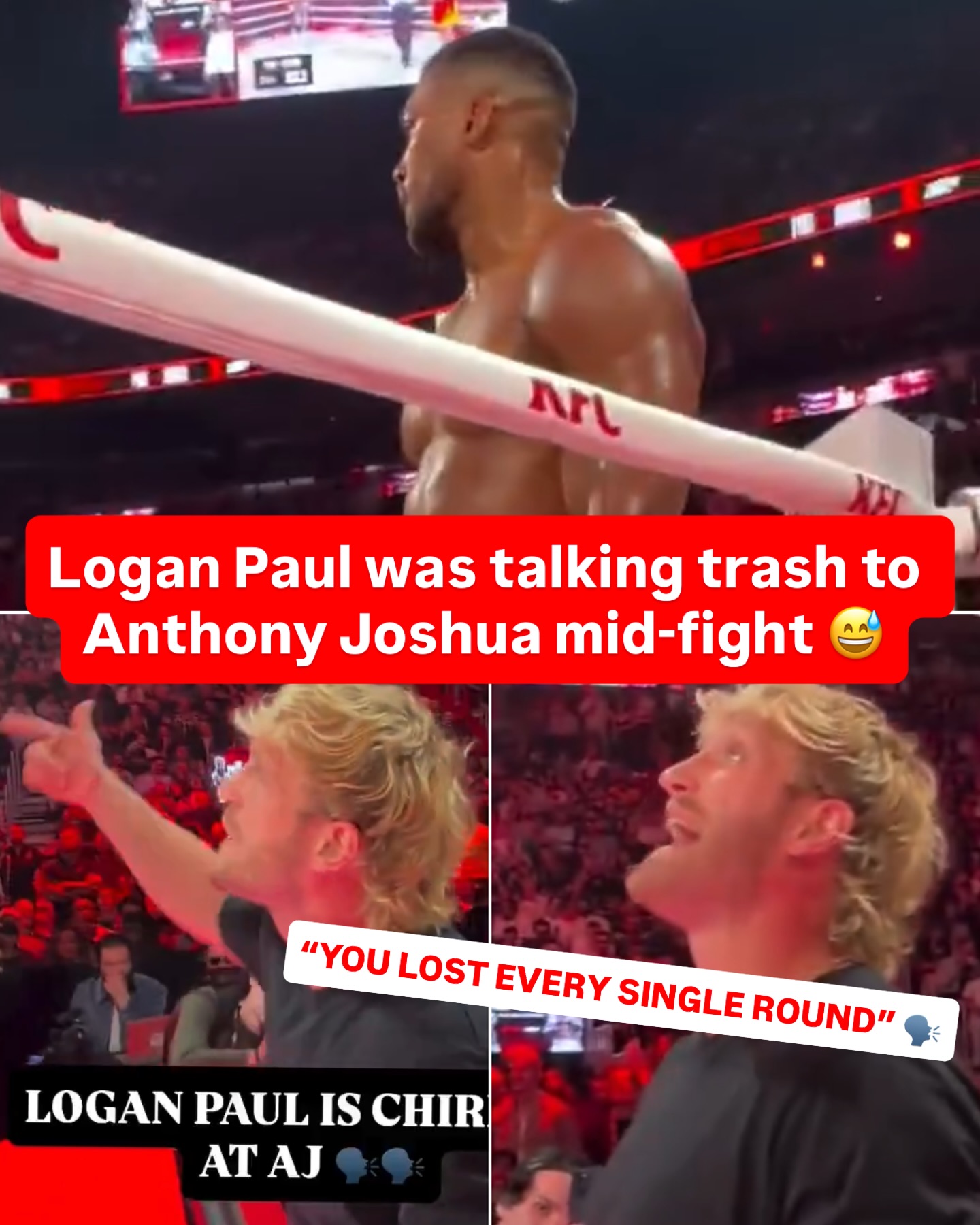 Logan Paul’s scorecard was wild 😂🥊

(via @mostvaluablepromotions )