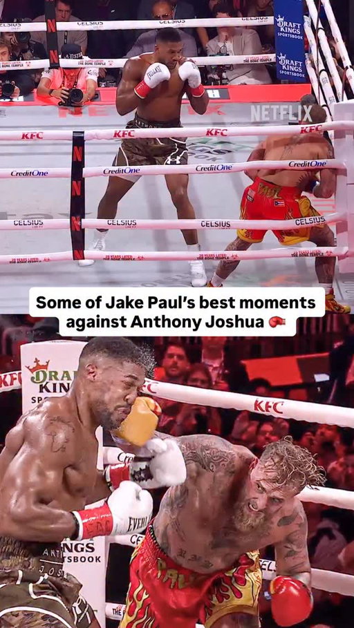 Some of Jake Paul’s cleanest shots against Anthony Joshua 🥊🔥 #JakeJoshua

#boxing #jakepaul #anthonyjoshua