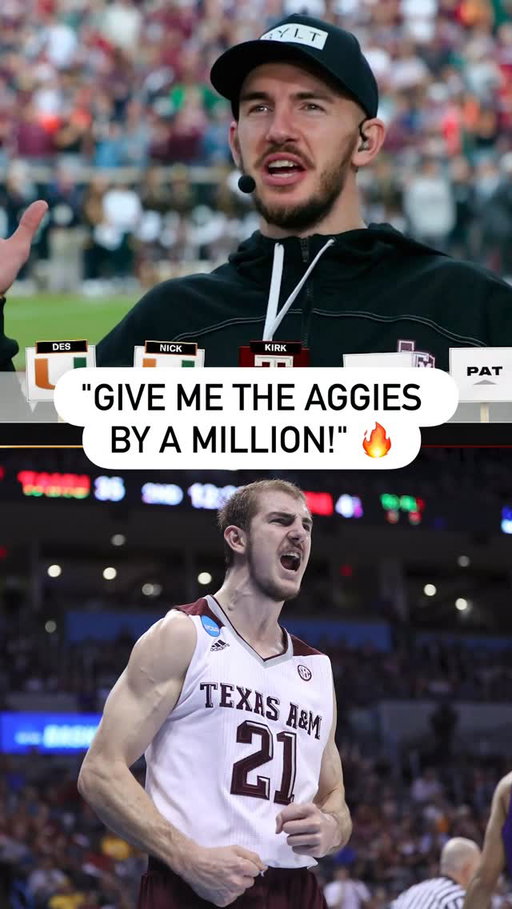 You knew Alex Caruso had to go with the Aggies 💪