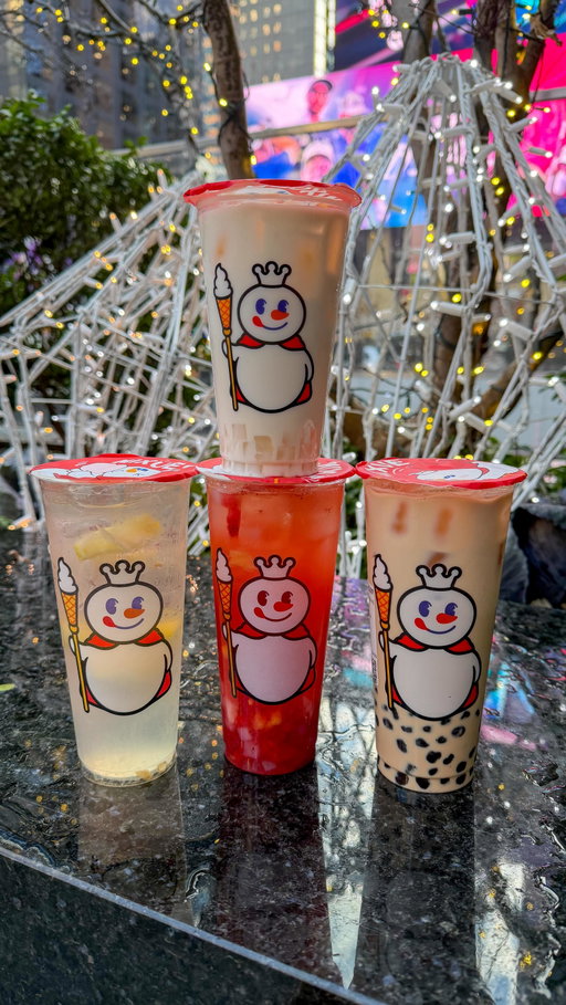 The world’s largest fresh beverage chain from China with over 47,000 stores is opening in NYC and the prices are ridiculously affordable. Mixue is known for its low-price but high quality soft-serve and bubble tea that actually taste good! 🧋🍦 

Locations: 📍 805 8th Ave, New York, NY 10019 
 📍1271 Broadway, New York, NY 10001

📌Grand Opening week specials for December 24–25
✨Buy selected drink, get a free soft serve! 

• Customers can receive a free soft serve when they complete one of the following:
1.  Join Mixue theme song in-store; OR
2.  Post a Mixue photo or video on TikTok or Instagram and tag: IG @mixue_global Tik Tok: @mixue_global @mixueusa @mixuesnowking #MIXUEUSA additional promotions may vary by location

 #MIXUE #SnowKing #mixuesnowking #nycdesserts