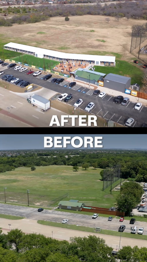 Our Driving Range is finally open! Here's a look at some before & afters!