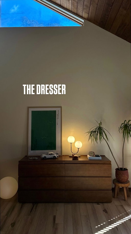 I never realized how important a good dresser is until I didn’t have one for literally 4 months. I had been scouring the internet for so long to find the PERFECT dresser because I’m super type A and I finally decided on the Nest Dresser from @thuma.co

As I’ve gotten older, I’ve fallen more in love with that rich, dark walnut and the color matches the bed frame perfectly - I think it fits the space so well and I’m very happy with how the bedroom is coming along!

What do y’all think should come next? I really need bedside tables and maybe a giant mirror!
.
#dresser #interiordesign #bedroomtransformation #midcenturydesign #midcenturydecor