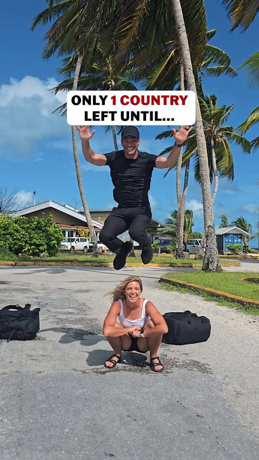ONLY 1 COUNTRY LEFT!!! 💫😊 We'd love for you to follow our journey as we visit all 198 countries! And share this with someone you want to travel with. ✈️ 

We can't wait to visit country 198 next year, and in the meantime share more of our favorite destinations and experiences to help YOU plan your travels. 🌍

We are SO grateful for this journey to visit every country. For the time together, the places + experiences we never imagined we'd have, the strangers turned friends who helped us along the way, and for all of you following along.
__________________________

🎉 Follow us @HudsonAndEmily for the best destinations + experiences for your next trip! 🌍 We're an American travel couple who's visited every country in the world (except one) and all 50 states. So if you want to travel more, we got you! ❤️

#travel #travelcouples #americantravelcouples #everycountry #adventuretravel #couplestravel #travelcouple #traveltips #traveladvice