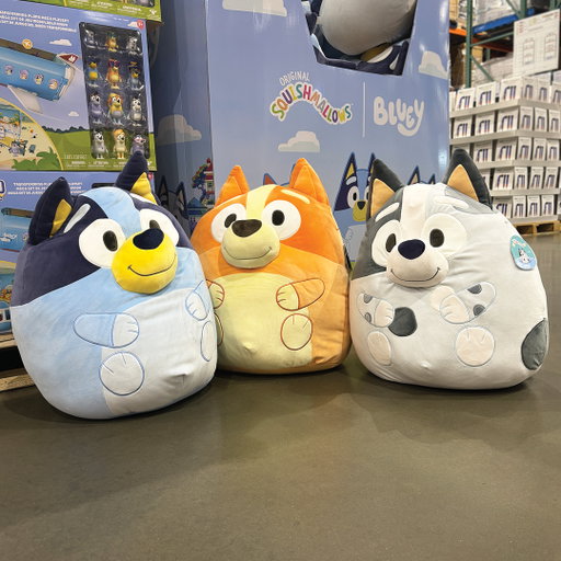 Bluey & friends have arrived in Squishmallow form. The cuddliest Christmas surprise ever! 🎄

Item: Bluey Squishmallow Assortment 51cm / 20", item 1851482
Price: $49.99
Disclaimer: Warehouse availability may vary. Services, products and pricing featured on this page are accurate when posted and subject to change in the future.