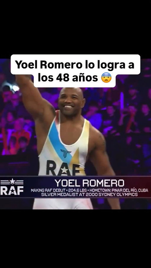 Yoel Romero derrota a Pat Downey a los 48 años en lucha libre de la RAF para convertirse en campeón interino del peso semipesado 🔥

#yoelromero #patdowney #rafwrestling