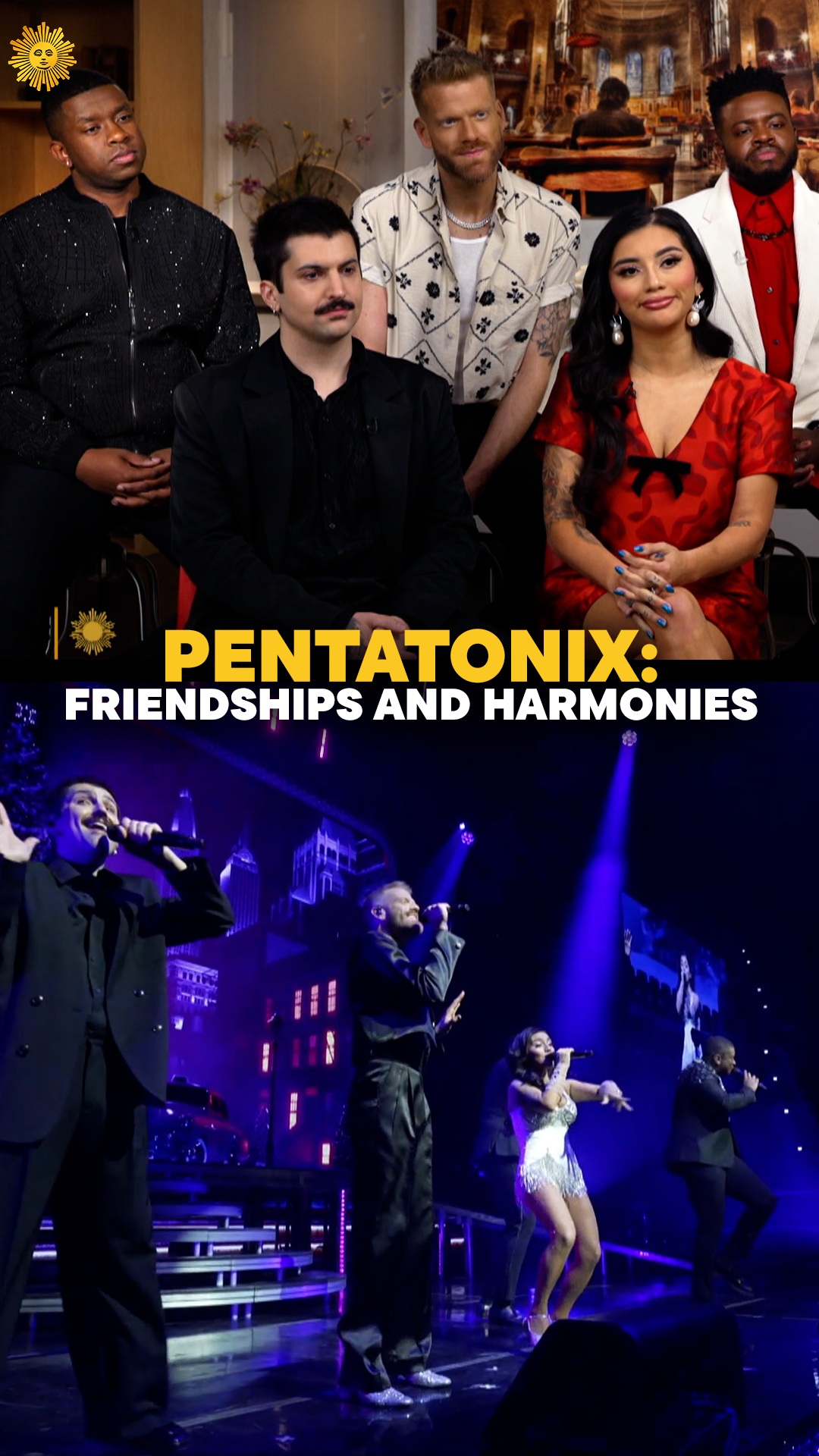 The a cappella quintet @PTXofficial has won three Grammy Awards and sold 10 million albums, while their YouTube videos have been streamed more than six billion times.

@poguester talks with group members @kirstin, @scotthoying, @mitchgrassi, @kolusola and @mattsalleemusic about bringing their heavenly voices to the sounds of Christmas – and about introducing musical instruments to the mix.
