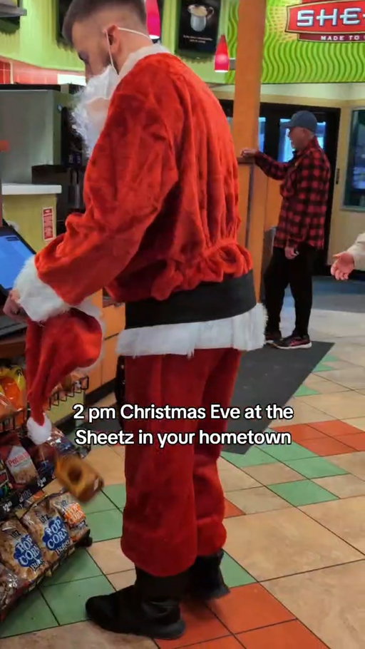 Santa’s on break and so is his patience. 🎅😤