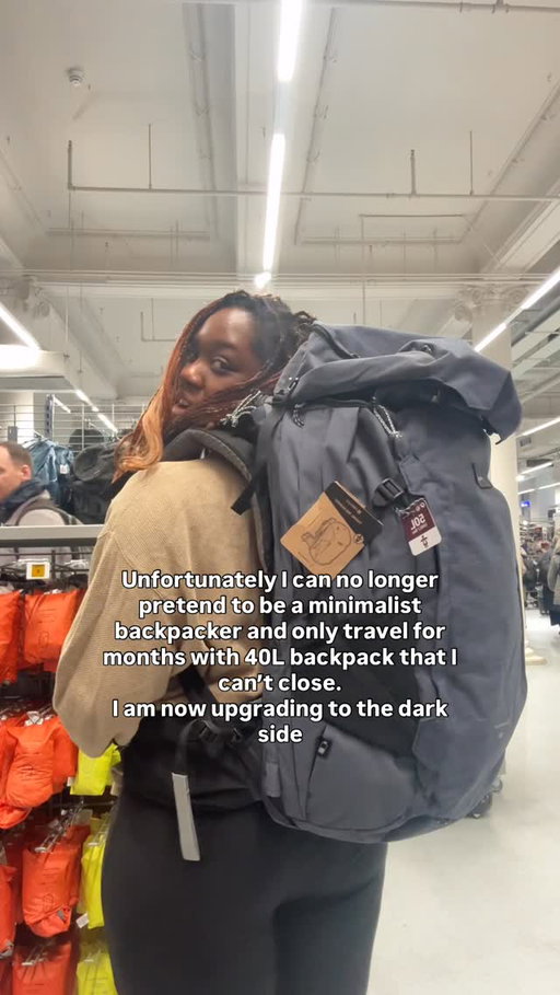 Unfortunately… I like having options.

I like little comforts from home — yes, multiple moisturisers (don’t speak to me).
I travel with makeup because sometimes I do want to feel extra cutie
I have a lot of electronics.
And I actually want to bring gifts home for my family for once.

All of that takes up space 🤷‍♀️

Do I need it all? Probably not.
Is it okay to want it? Absolutely.

These comforts make long-term travel feel less grimey and grungy.
I can take care of myself.
I’m not doing laundry every five seconds.
I’m still backpacking — just not suffering for the aesthetic anymore.

I went in looking for a 50L…
walked out with a 60L @forclaz.ir 

The plan?
Pack the same stuff as my 40L — just without wrestling it closed every single time.

Yes, it means checking a bag.
But let’s be honest — I was already checking my “carry-on” because it was stuffed to the brim anyway.

Now I have:
• a comfy long-term travel bag
• AND a 40L for trips where I actually want to go carry-on only
• AND peace

No shame for my overpacking girlies 💅
xoxo

#travel #backpacking #solotravel #backpack #osprey #dreamlife #travelcontentcreator #travelinspiration #minimalist
