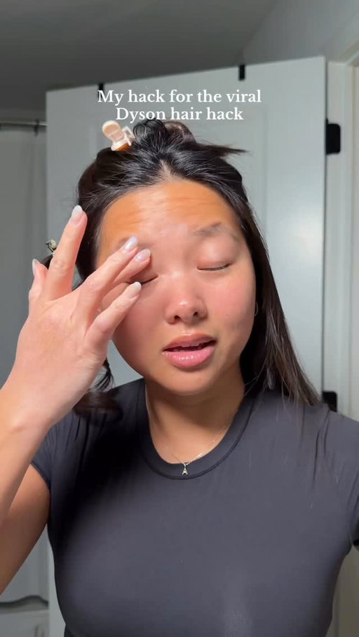 OG: @oliviadaytonn | I’m workin on the hack! I was doing some things wrong and will follow up shortly 😉 just wanted to give some helpful tips if you are also struggling! 🤍 #hair #hairtips #hairhowto #hairtutorial #dyson