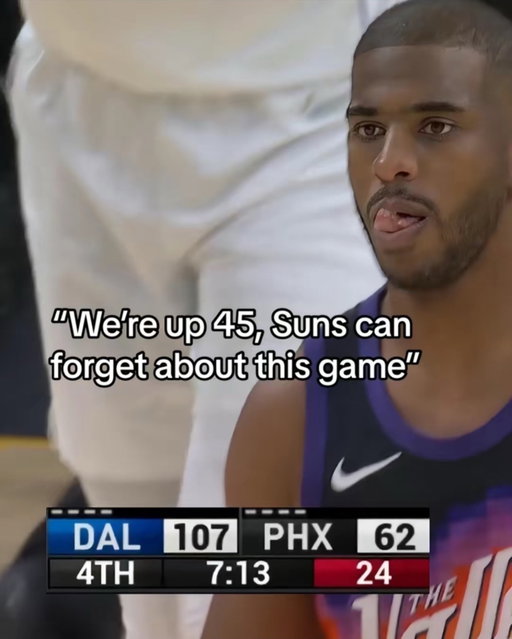 “Chris Paul cuts the lead to 42” 🗣️