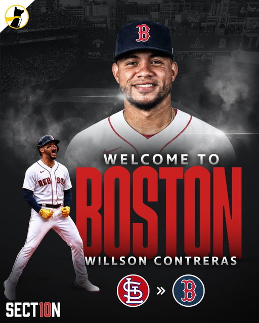Willson Contreras is on the Red Sox 🤝