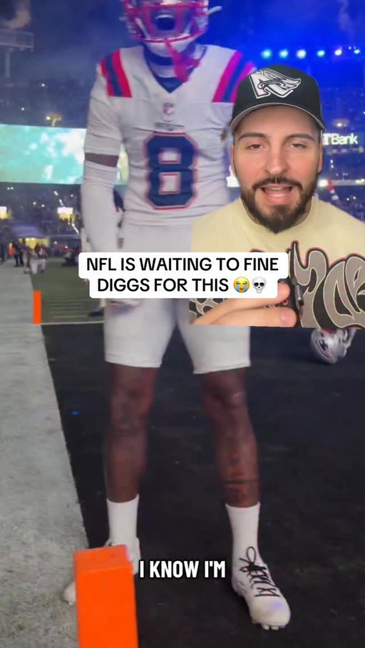 The NFL is just waiting to fine stefon Diggs for this 😭💀
#nfl #patriots #football