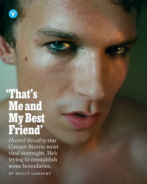 When Connor Storrie first got the script for ‘Heated Rivalry,’ he wasn’t familiar with author Rachel Reid’s ‘Game Changers’ books or their intense fanbase. He just thought it was a little Canadian hockey show. But after learning he was a finalist for the role of Ilya, Storrie threw himself into research, skating every day, and once he got the job, poring over the Russian language in the script with dialect coach Kate Yablunovsky. Storrie also read the books and immersed himself in the online fan base. “My algorithm has been ‘Heated Rivalry’ from the moment I started with these characters,” he says. “I’ve gaslit myself into believing that this is just for me and the 10,000 people who love the book.”

The sheer number of sex scenes in its source material primed ‘Heated Rivalry’ for virality, but the tidal wave of obsession took everyone involved by surprise. “This is the first time in my life I’m having this many eyes on me,” Storrie says. “They’ve seen me naked, they’ve seen me kiss, they’ve seen me be in love with a man on screen. I feel honored to be able to bring someone to life that so many people feel seen, understood, and represented by.”

At the link in bio, Storrie talks about playing Ilya on everyone’s favorite smutty gay hockey show, losing his privacy overnight, and his “best friend” Hudson Williams.

Photo: Ritchie Jo Espenilla