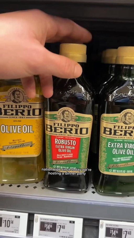 #ad My brother is visiting from Italy and this was his very first time at Walmart.
After a few extra stops (Walmart newbies 😅 ), we found exactly what we needed:
@filippoberio_us olive oil, now available nationwide at @walmart 
For our dinner party, I picked diﬀerent Filippo Berio oils for diﬀerent uses: roasting, finishing, and everyday cooking. 

For tonight’s stove-braised beef, olive oil is my only fat of choice. 
No butter, no shortcuts, just flavor and tradition.
Over 150 years of Italian olive oil heritage, made for real home cooking. Holidays and every
day.
#FilippoBerio #WalmartFinds