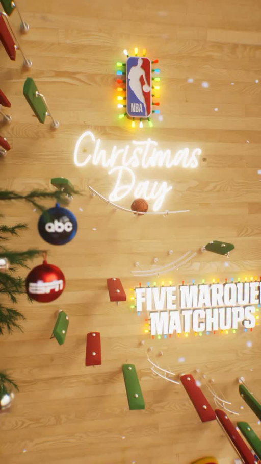 It’s Christmas time in the NBA 🎄🎶

Five games. All day on ESPN & ABC. #NBAXmas