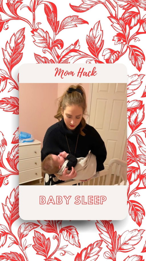 If you’re having trouble transferring your baby to the crib this might be the perfect hack for you! #mom #momhack #firsttimemom #babyhack #parenthack