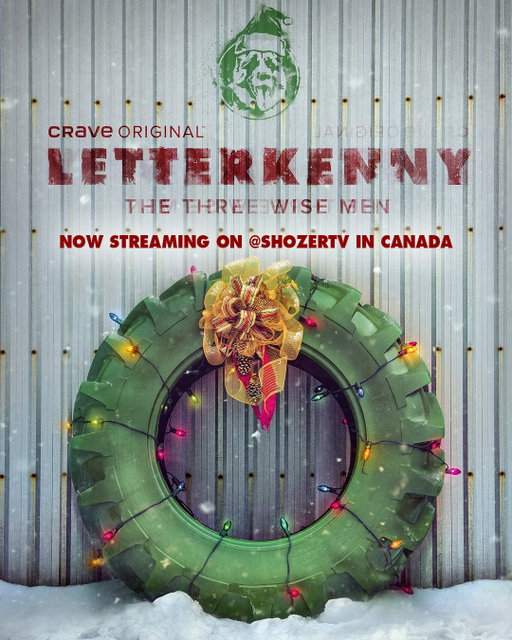 The hicks are throwing a Christmas party, in Letterkenny. Now streaming on @shozerTV in Canada. Link in bio. #letterkenny #shozertv #hoser