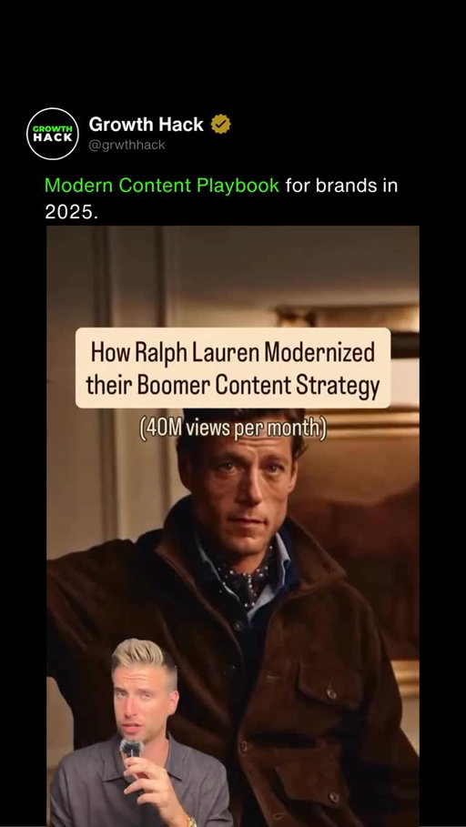 Follow (@grwthhack) for more content tips and tricks.

The modern content strategy for brands in 2025
(Brian_blum)

#socialmediamarketing