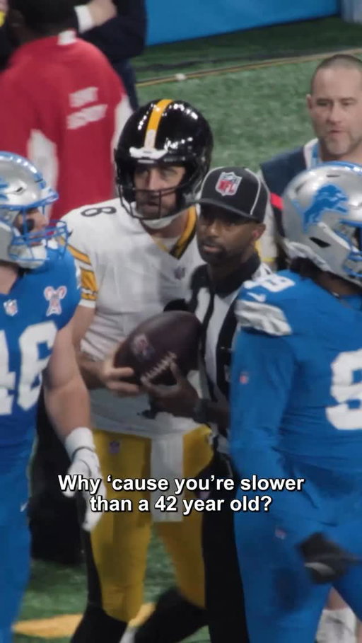 Rodgers had to have a little fun after showing off the wheels 😂