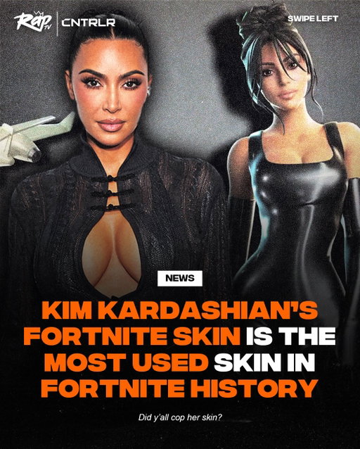 #KimKardashian’s Fortnite skin is the most used Fortnite skin in history‼️🤯

Did y’all cop Kim’s skin⁉️🤔