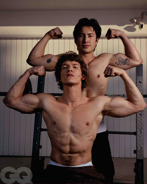 This was not a Marvel situation where the actors have months to train, sipping creatine in a hyperbaric chamber or whatever; Connor Storrie and Hudson Williams were each officially hired about a week before production on ‘Heated Rivalry’ began. When the two arrived in Toronto to shoot, Williams visited Storrie at his corporate apartment and wanted to puke.

“Connor pushed himself up onto the island in the kitchen,” @hudsonwilliamsofficial says. “I remember seeing his arms. They were the size of my legs. I was like, Holy fuck.”

“It’s not true,” @connorstorrieofficial says. “Because you have crazy legs.”

Visit the link in bio to read Connor Storrie and Hudson Williams’ full GQ HYPE.

Written by @mickeyrapkin
Photographs by @callumwalkerhutchinson
Grooming for Connor Storrie by @kerrieurban using @oribe
Grooming for Hudson Williams by @by.aikaflores using @oribe
Special thanks to @jamesyardley at @thewallgroup
