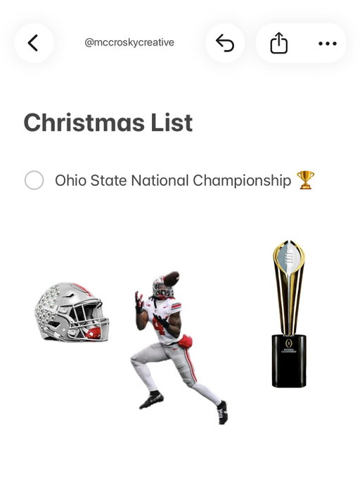 All I want for Christmas is you 

#CollegeFootball #CFB #ChristmasList
