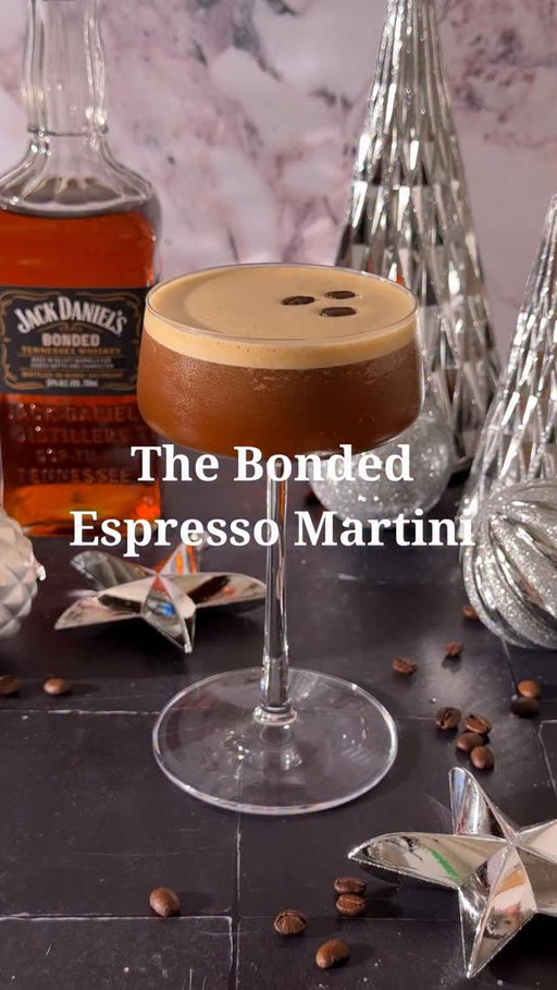 Whiskey during the holidays hits different, cozy, warm vibes with a little extra sparkle. ☕️🥃✨ This Jack Daniel’s Bonded Espresso Martini is exactly how I’m ending winter nights (first had this at Frank Sinatra’s birthday celebration hosted by Jack Daniel’s,  and I’ve been thinking about it ever since). #JackDanielsPartner #ad
@jackdaniels_US

The Bonded Espresso Martini 
2 oz Jack Daniel’s Bonded Tennessee Whiskey
2 oz espresso 
1 oz coffee liqueur 
.5 oz simple syrup 
3 coffee beans for garnish 

In a cocktail shaker, combine Jack Daniel’s Bonded, espresso, coffee liqueur, and simple syrup, fill with ice, and shake until cold. Double strain into a martini glass and garnish with espresso beans. 

#espressomartinis #cocktailrecipes #easyrecipes #drinksathome #christmascocktail #holidaycocktails