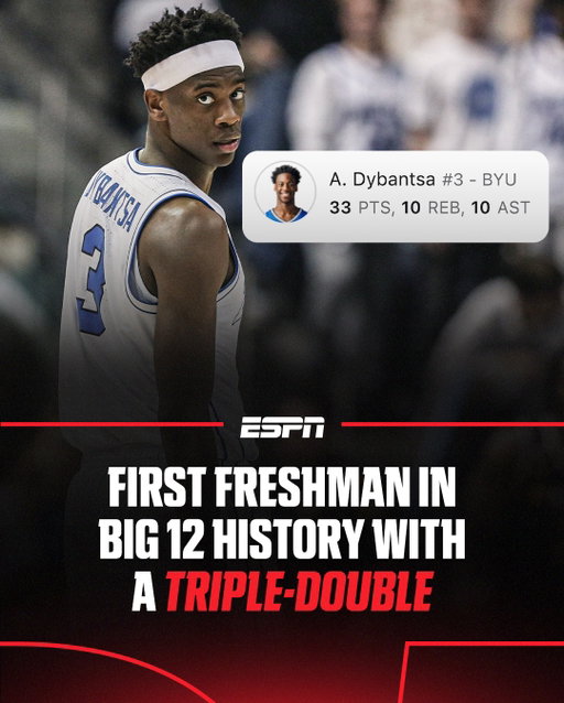 AJ Dybantsa made history in more than one way Monday night 🔥