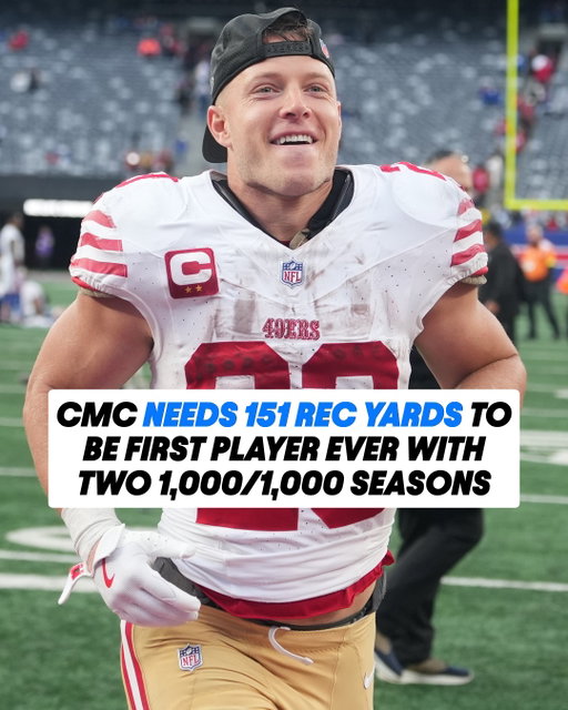 Christian McCaffrey has the chance to make NFL history 😤